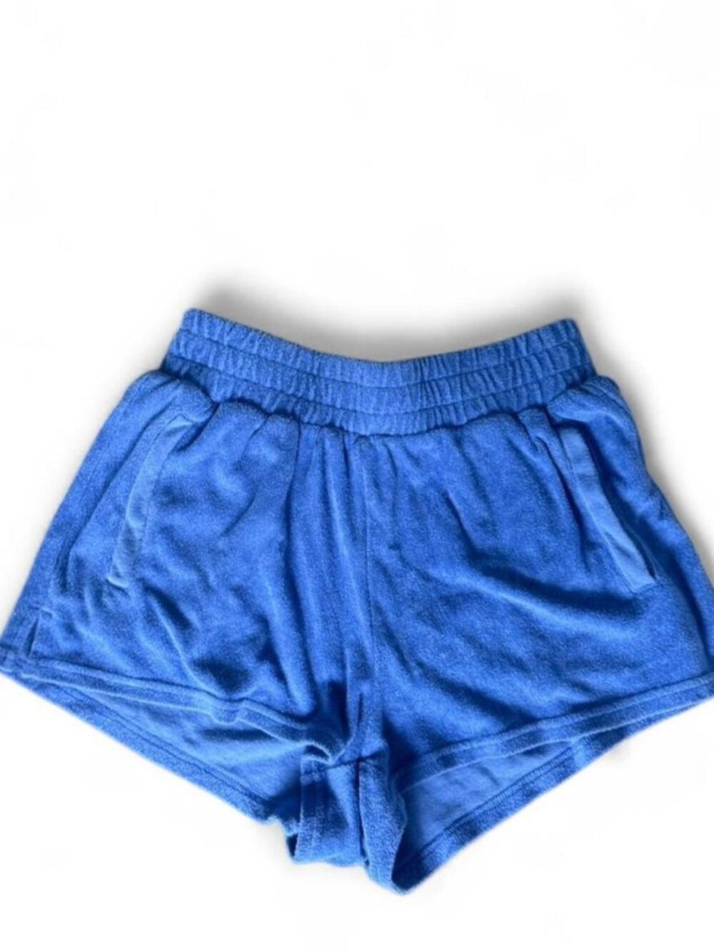 Offline by Aerie terry cloth bright blue sweat shorts with elastic waist